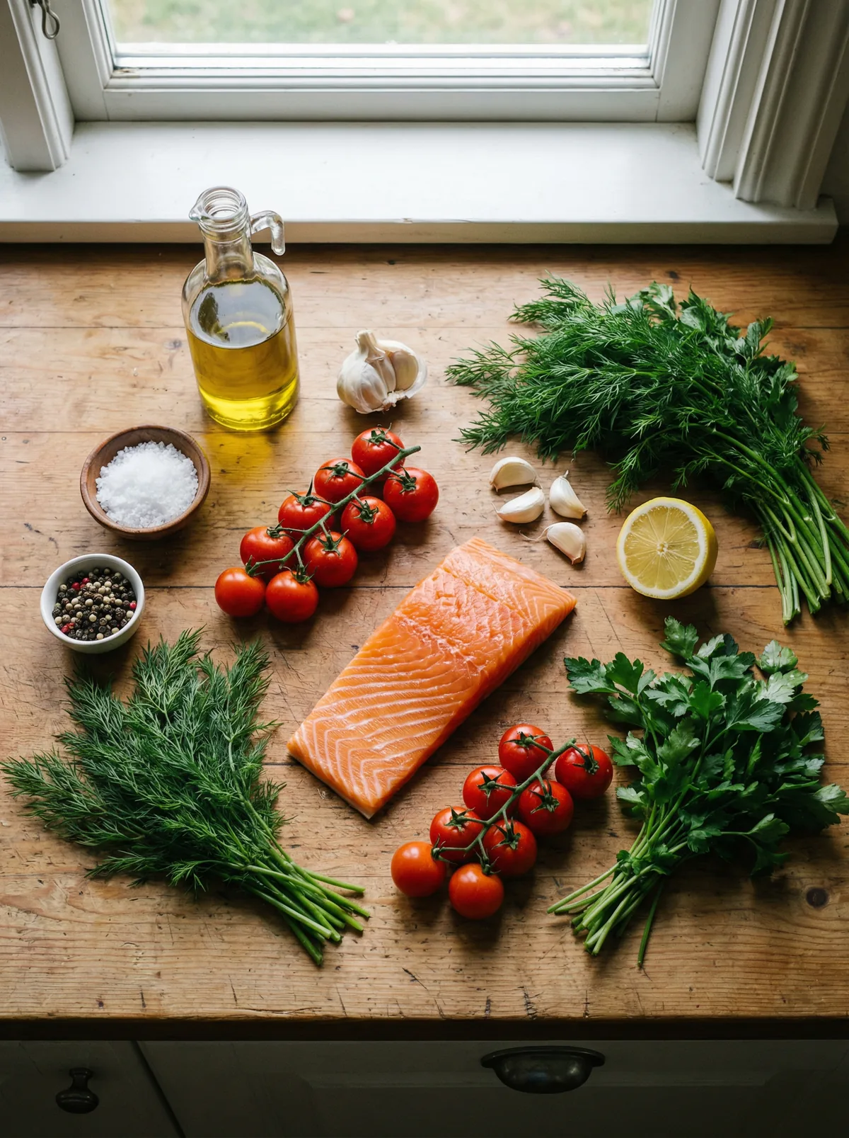 Michelin-Plated Salmon לפני