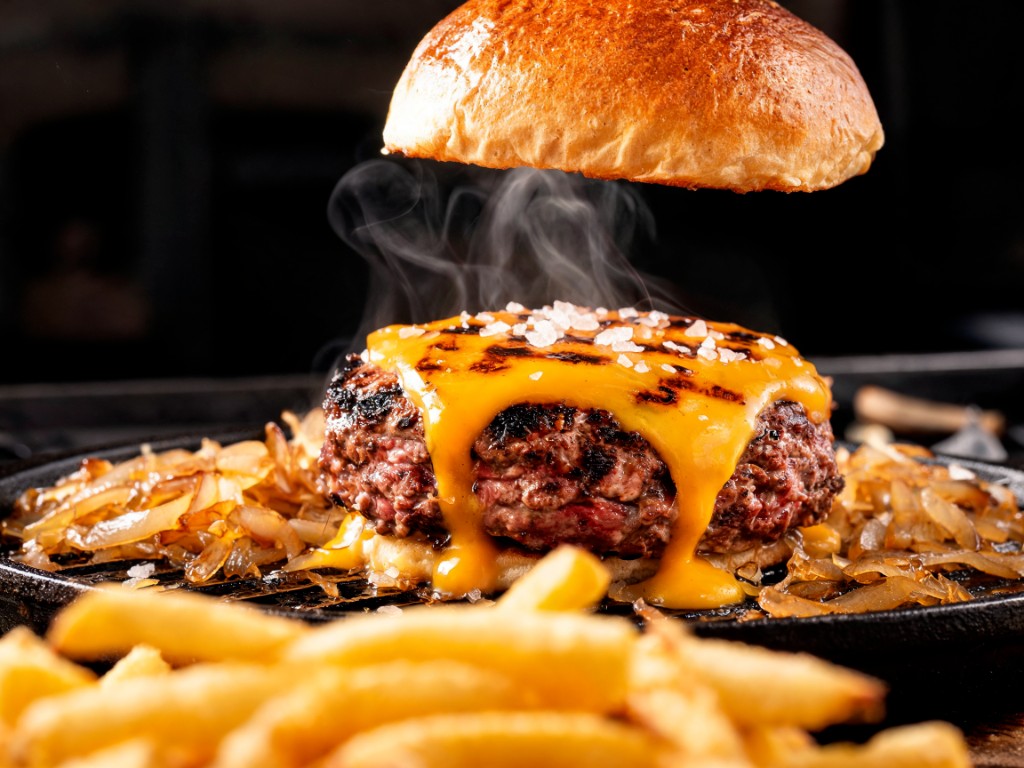 Gourmet Burger Food Ad